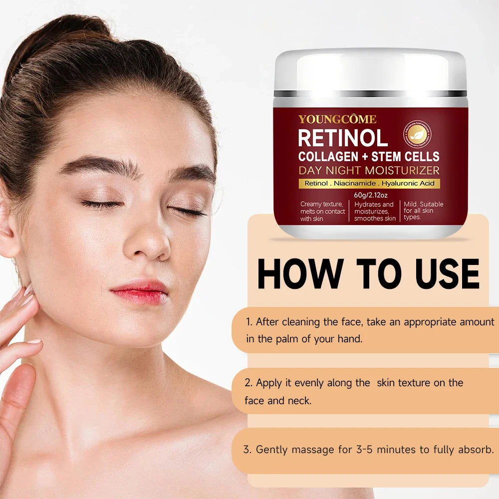 Retinol Face Cream & Serum Set for All Skin-3